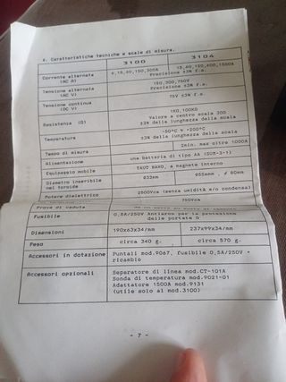 Pinza amperometrica professionale 
