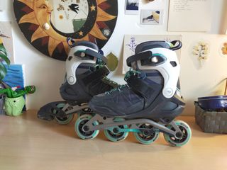 Patines con protecciones