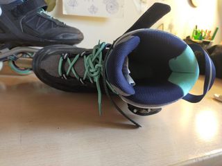 Patines con protecciones