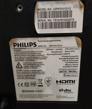 TV Led 32" Philips