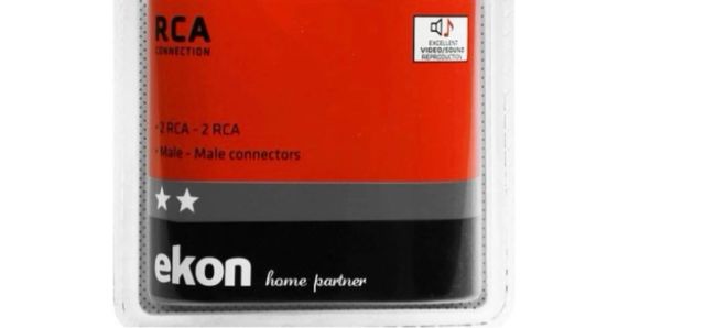 Ekon 2RCA18MM Cavo audio 2 RCA maschio a 2 RCA mas