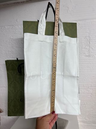 Bolsa Tela Gucci Tote blanca medians