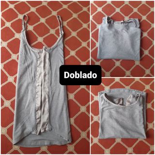 Top lencero gris/lila de Shein