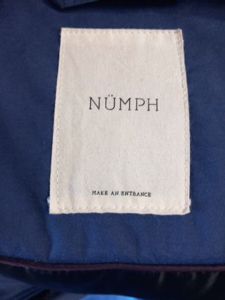 Abrigo plumas azul Nümph 