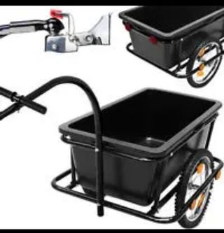 REMOLQUE PARA BICICLETAS 90l, CONEXION TIJA SILLIN