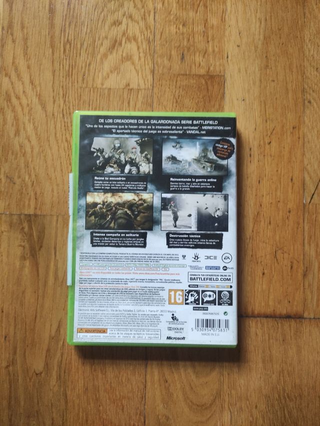 Videojuego Battlefield Xbox 360