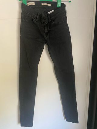 Pantalon vaquero Pitillo Negro 