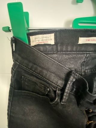 Pantalon vaquero Pitillo Negro 