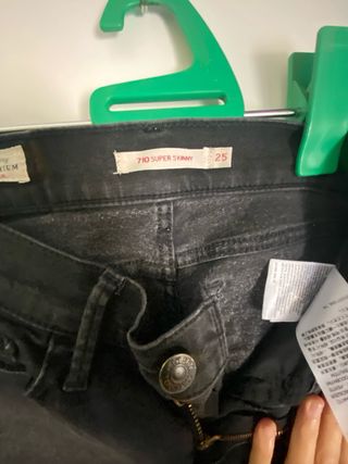 Pantalon vaquero Pitillo Negro 