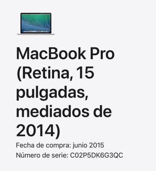 Macbook Pro 15”