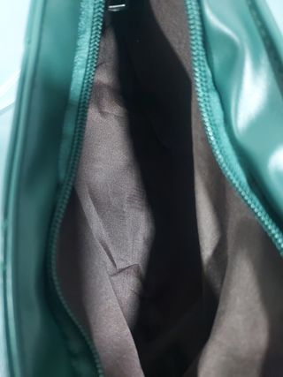 Bolso verde guateado, fiesta.
