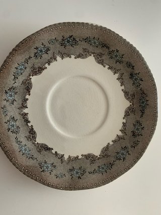Taza de té con plato Cartuja de Sevilla