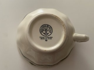 Taza de té con plato Cartuja de Sevilla