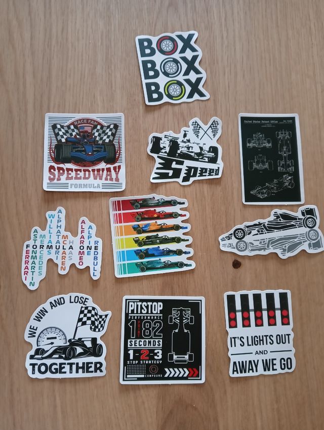 Pack de 35 pegatinas F1