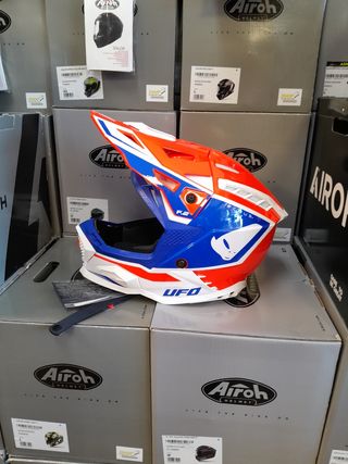 Casco moto L cross UFO fibra