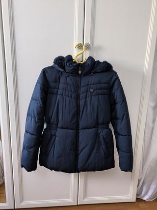 Cazadora plumas azul marino talla13/14