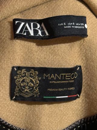 Cappotto elegante in Lana 75% | di Zara Manteco