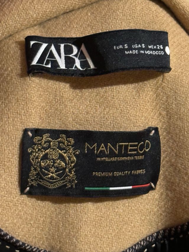 Cappotto elegante in Lana 75% | di Zara Manteco