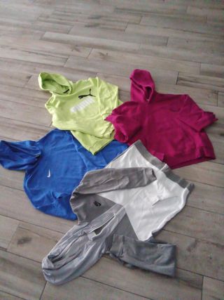 Lote 4 sudaderas:Nike,puma y zara