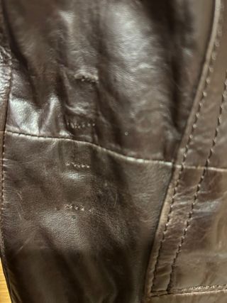 Chupa de cuero marron