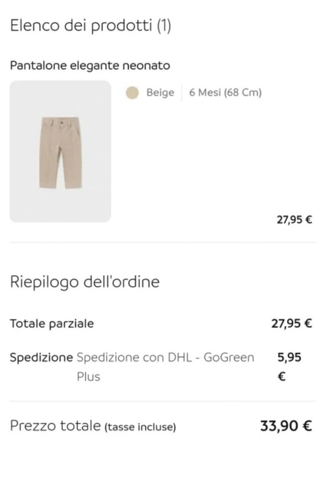 Completo elegante Mayoral neonato (68/70cm) 6 mesi