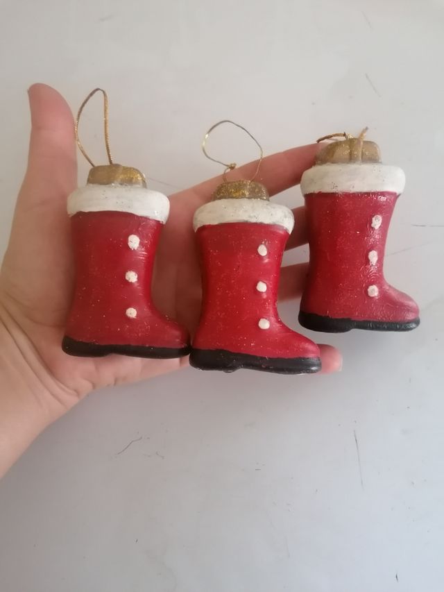 Vintage 3 addobbi natalizi per albero