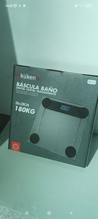 Bascula baño cristal