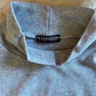 Maglietta collo alto manica lunga 