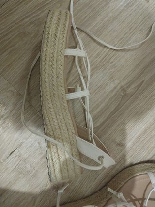 Sandalias blancas plataforma