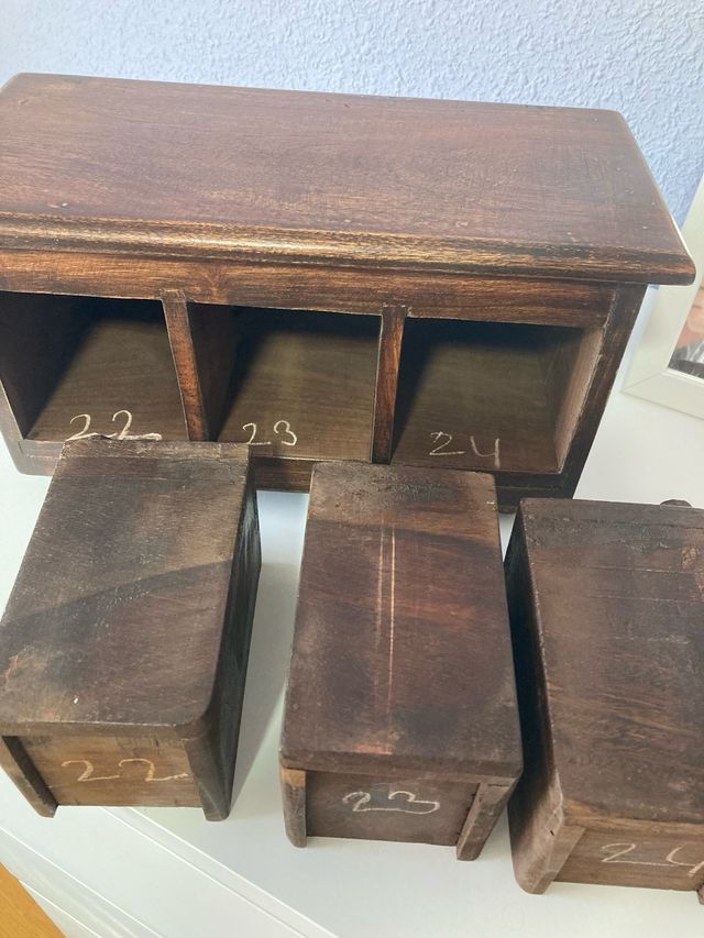 Baúl decorativo madera