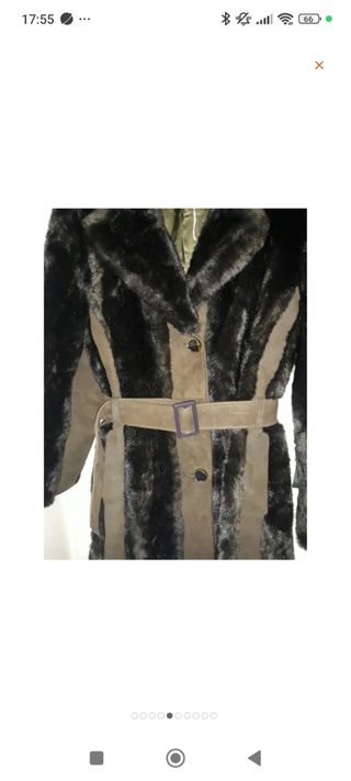 Abrigo Vintage Piel 