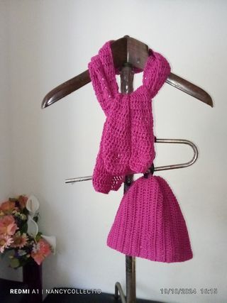 Conjunto bufanda y gorro