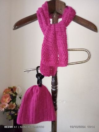 Conjunto bufanda y gorro