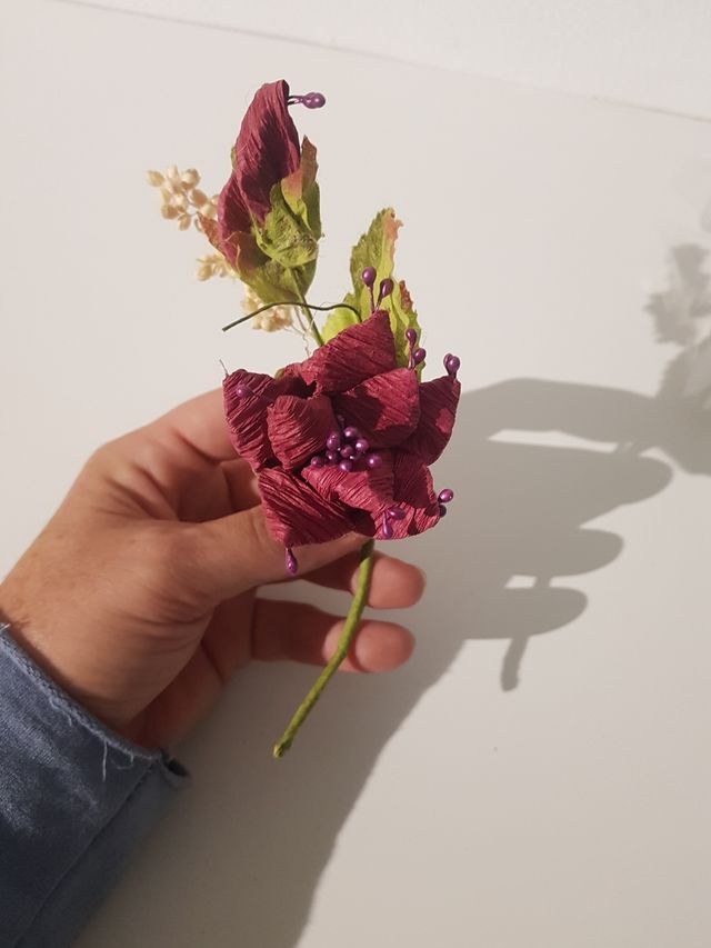 Flor de tela para manualidades