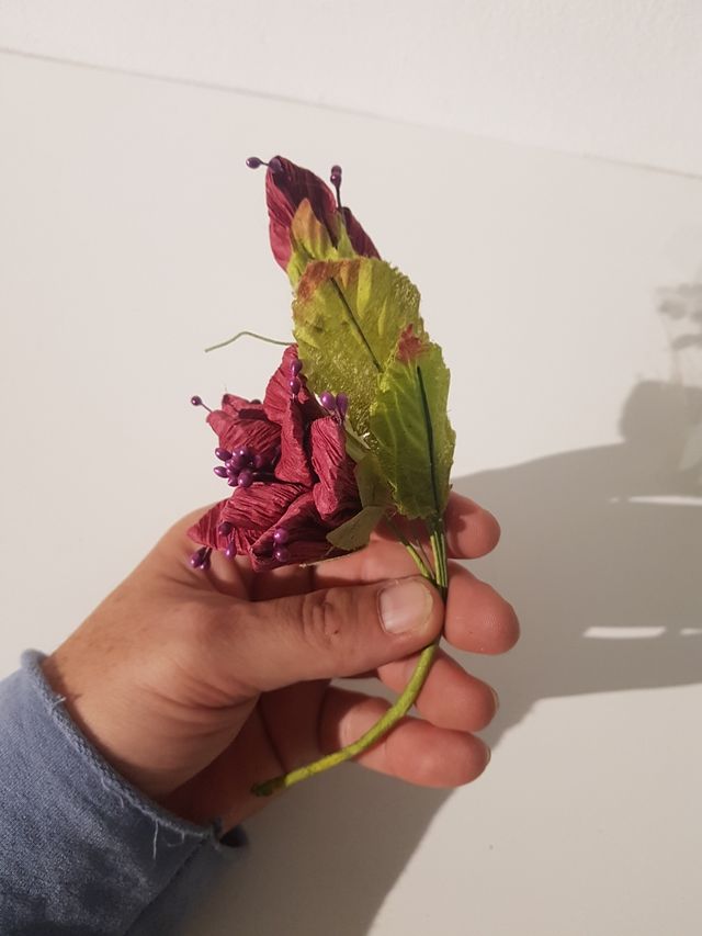 Flor de tela para manualidades