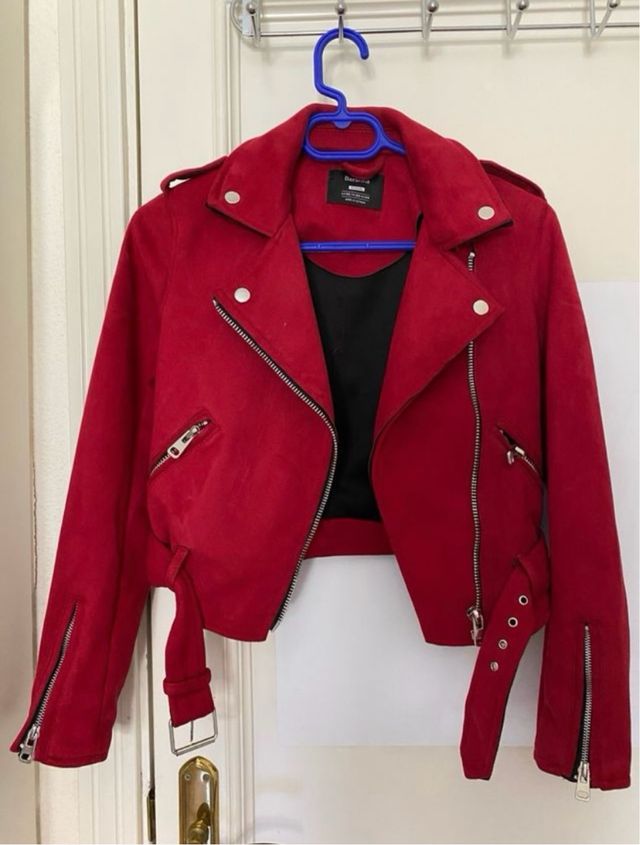 Chaqueta de ante Bershka