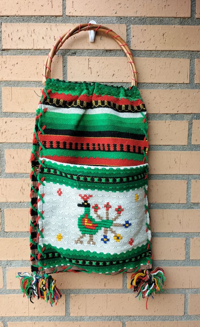 Bolso dos caras echo a mano