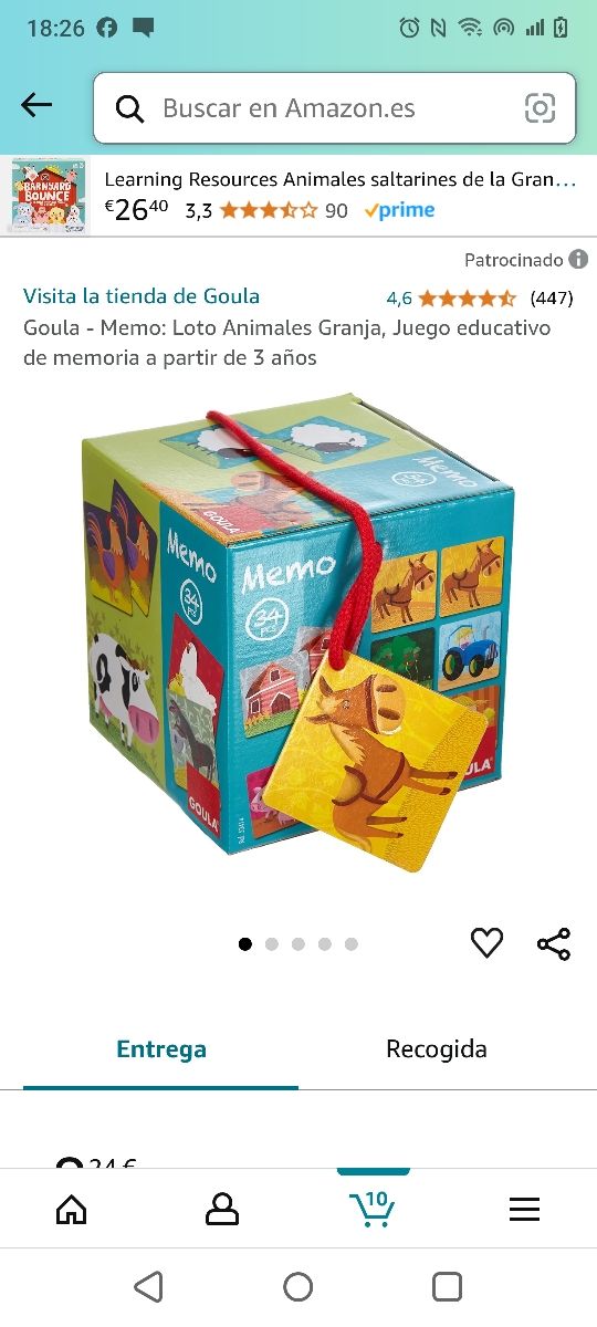 Memo: Loto Animales Granja