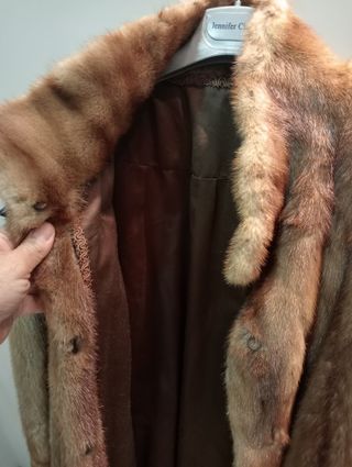 Pelliccia pregiata veste mezza coscia taglia xxl