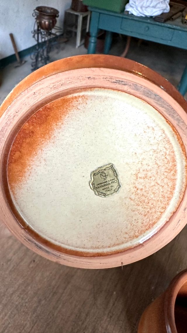 Coppia di vasi/contenitori marroni