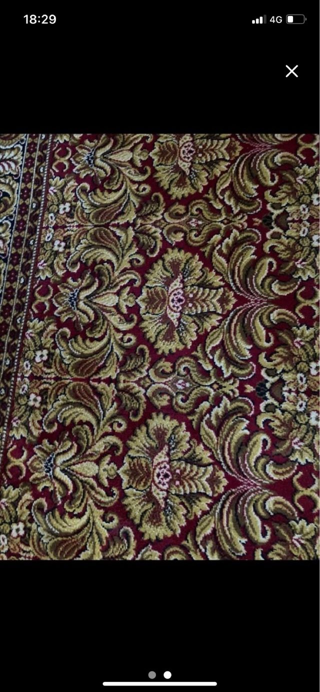 Gran alfombra de lana