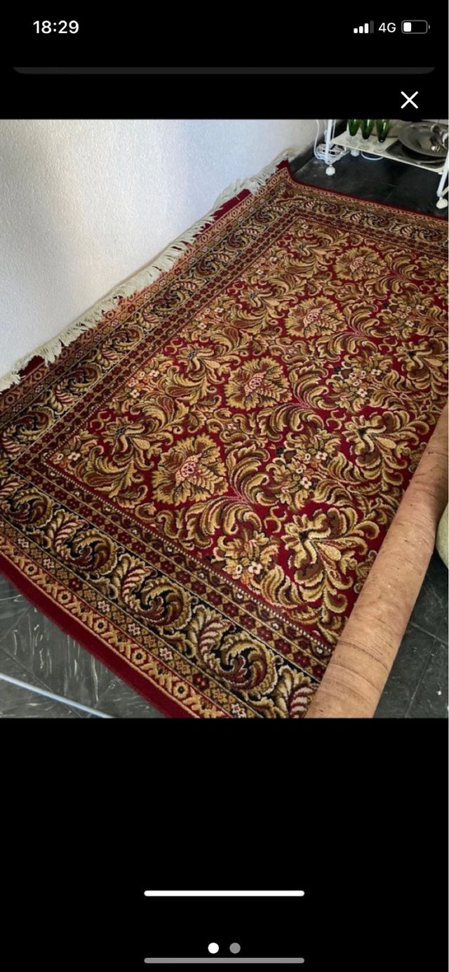 Gran alfombra de lana