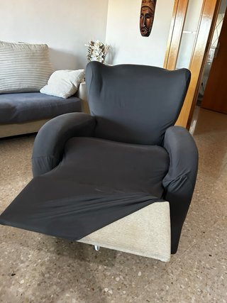 Sillon reclinable gris