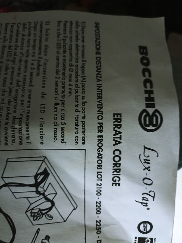 Rubinetto elettronico