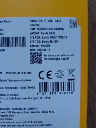 Caja teléfono REALME C21-Y