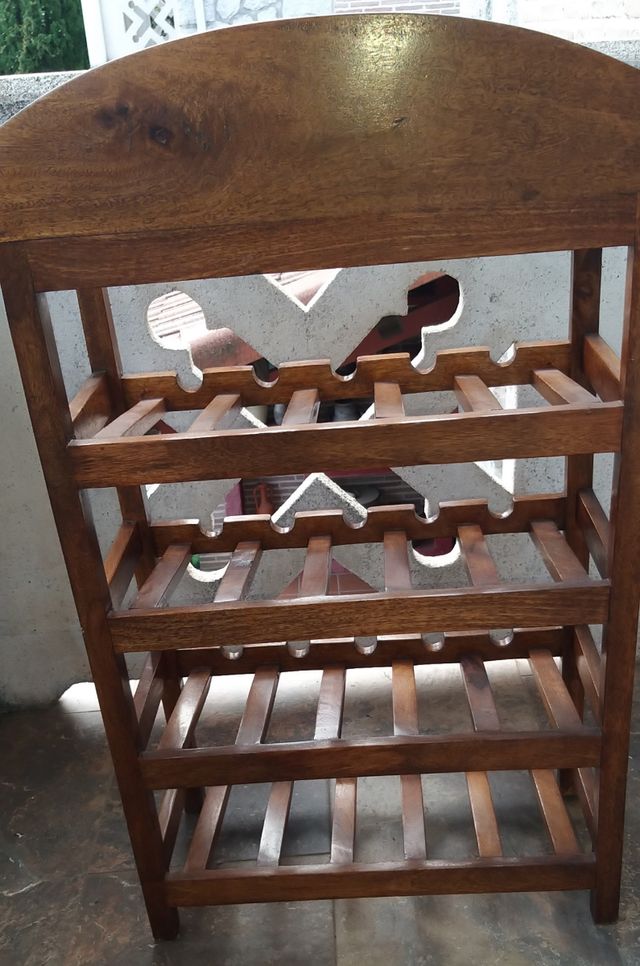 Botellero Madera artesanal