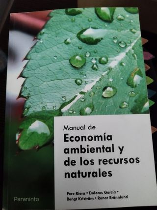 Economía ambiental y de los recursos naturales