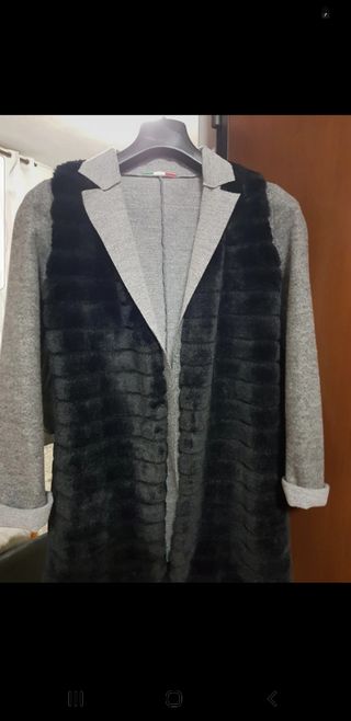 Giacca con gilet pelliccia sintetica
