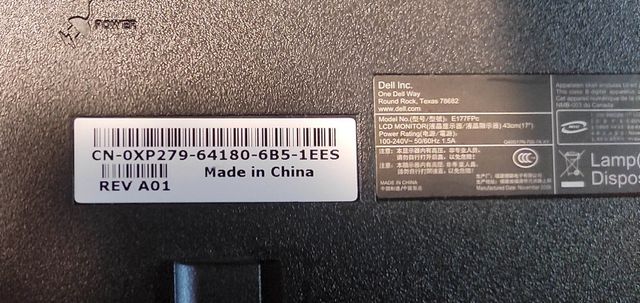 Monitor Dell 17 pollici