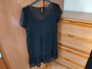 VESTIDO SEMI TRANSPARENTE CORTO